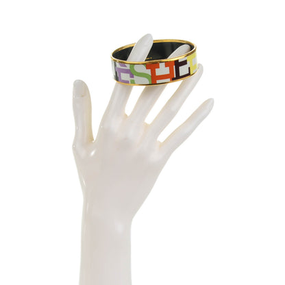 Hermes Enamel Printed Wide Capitales Bracelet 70 2 of 5