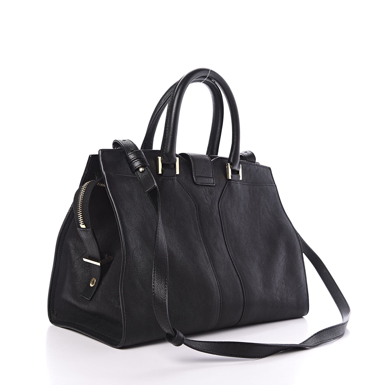 Saint Laurent Sheepskin Small Cabas ChYc Black 3 of 10