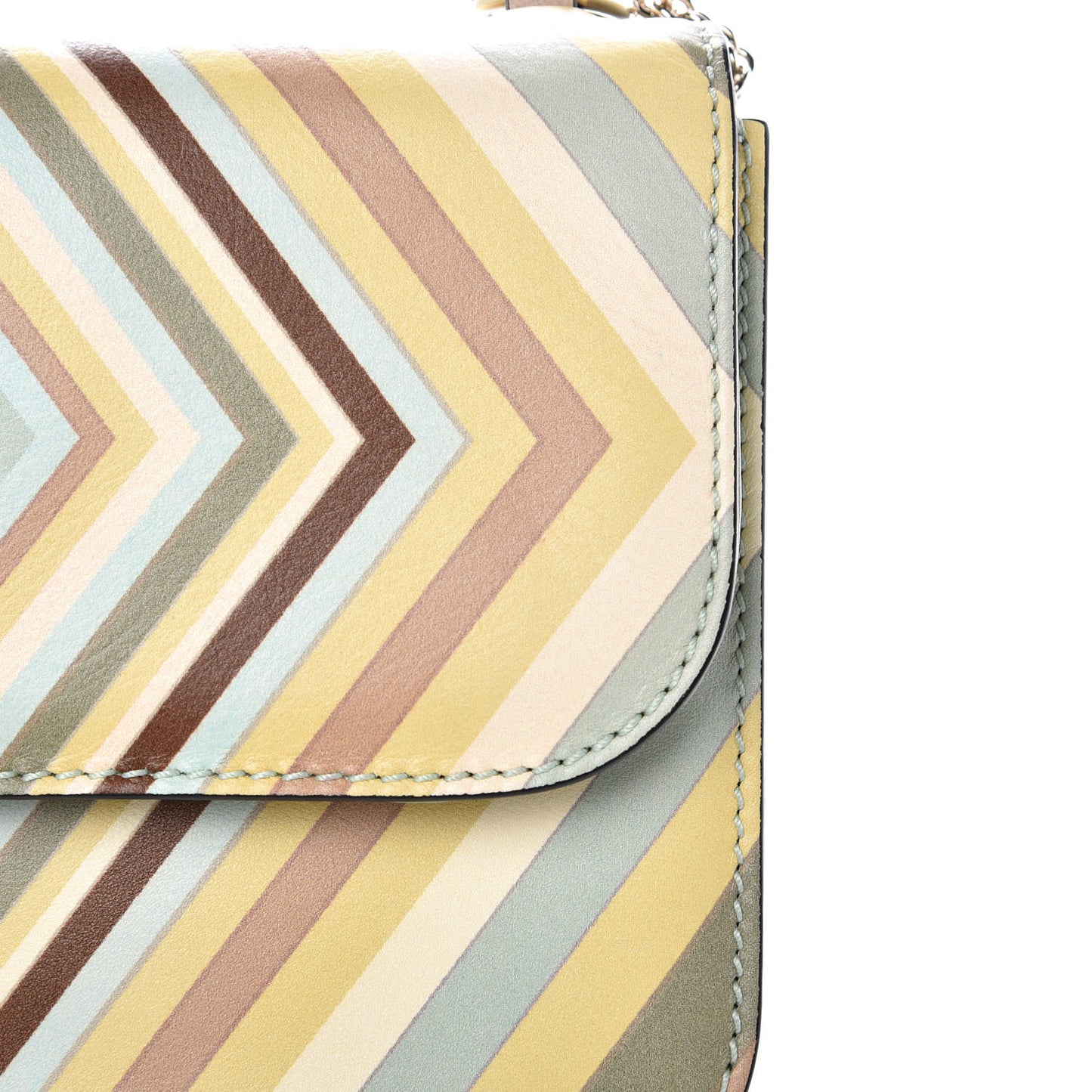 Vitello Native Couture 1975 Medium Glam Lock Rockstud Flap Multicolor