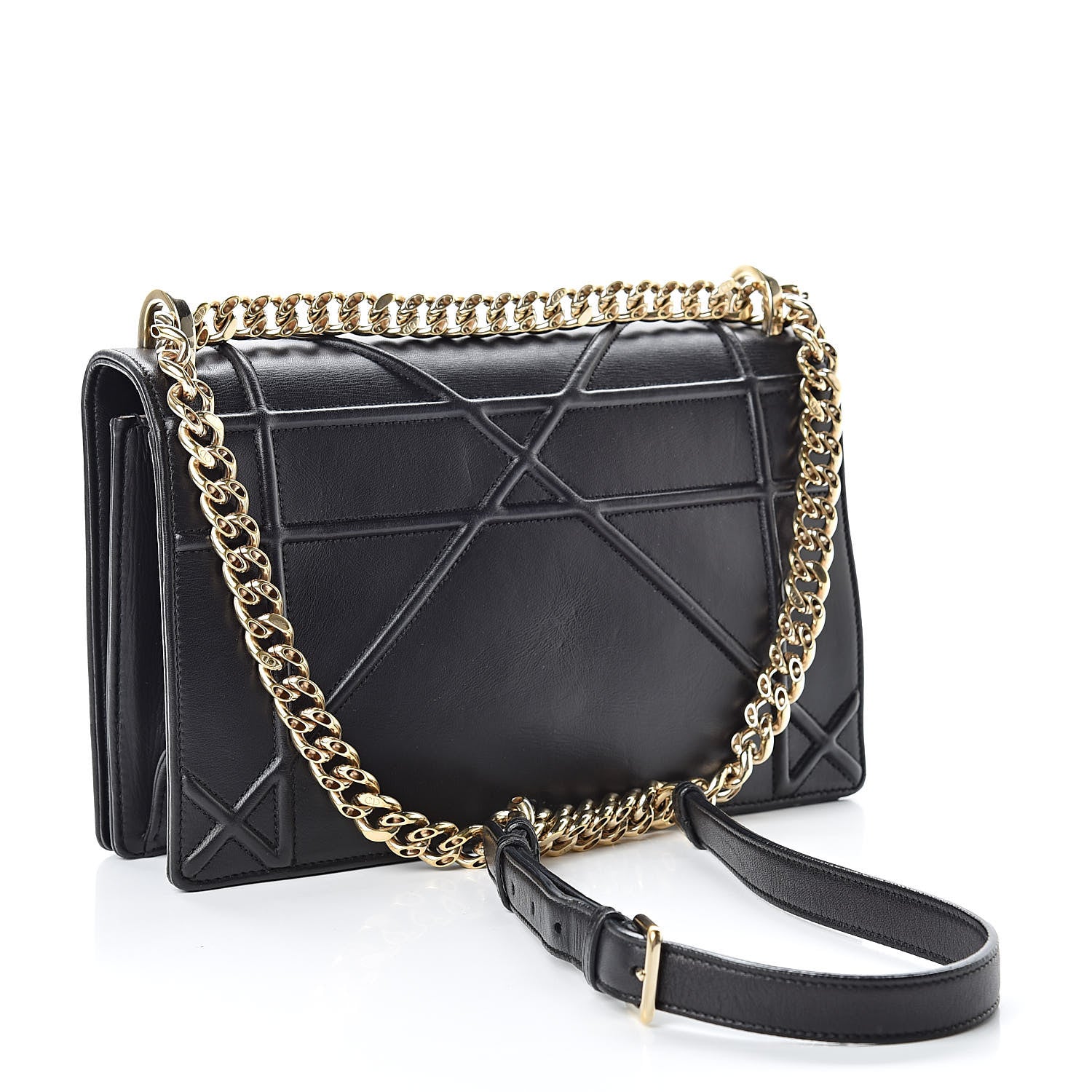 Christian Dior Lambskin Medium Diorama Flap Bag Black 3 of 15