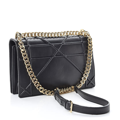 Christian Dior Lambskin Medium Diorama Flap Bag Black 3 of 15