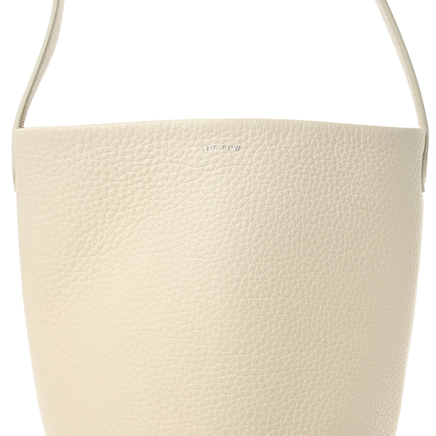 Grained Calfskin Small N/S Park Tote Ivory