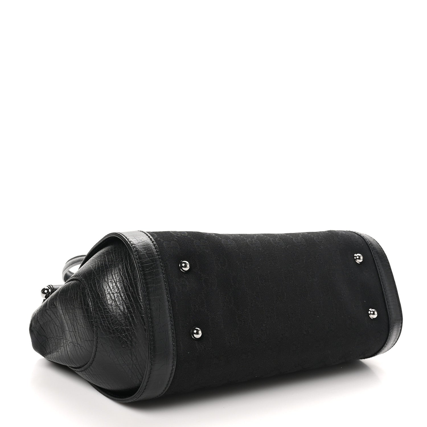 Gucci Monogram Bamboo Bullet Bag Black 4 of 10