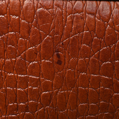 Chloe Calfskin Crocodile Embossed Medium Faye Shoulder Bag Mahogany 15 of 15