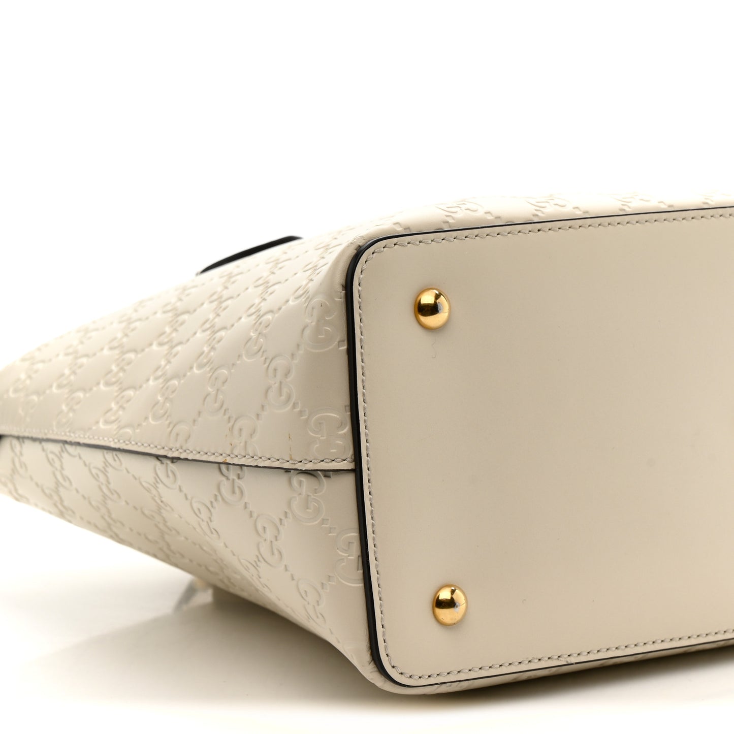Guccissima Linea A Foldover Tote Off White