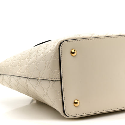 Gucci Guccissima Linea A Foldover Tote Off White 10 of 18