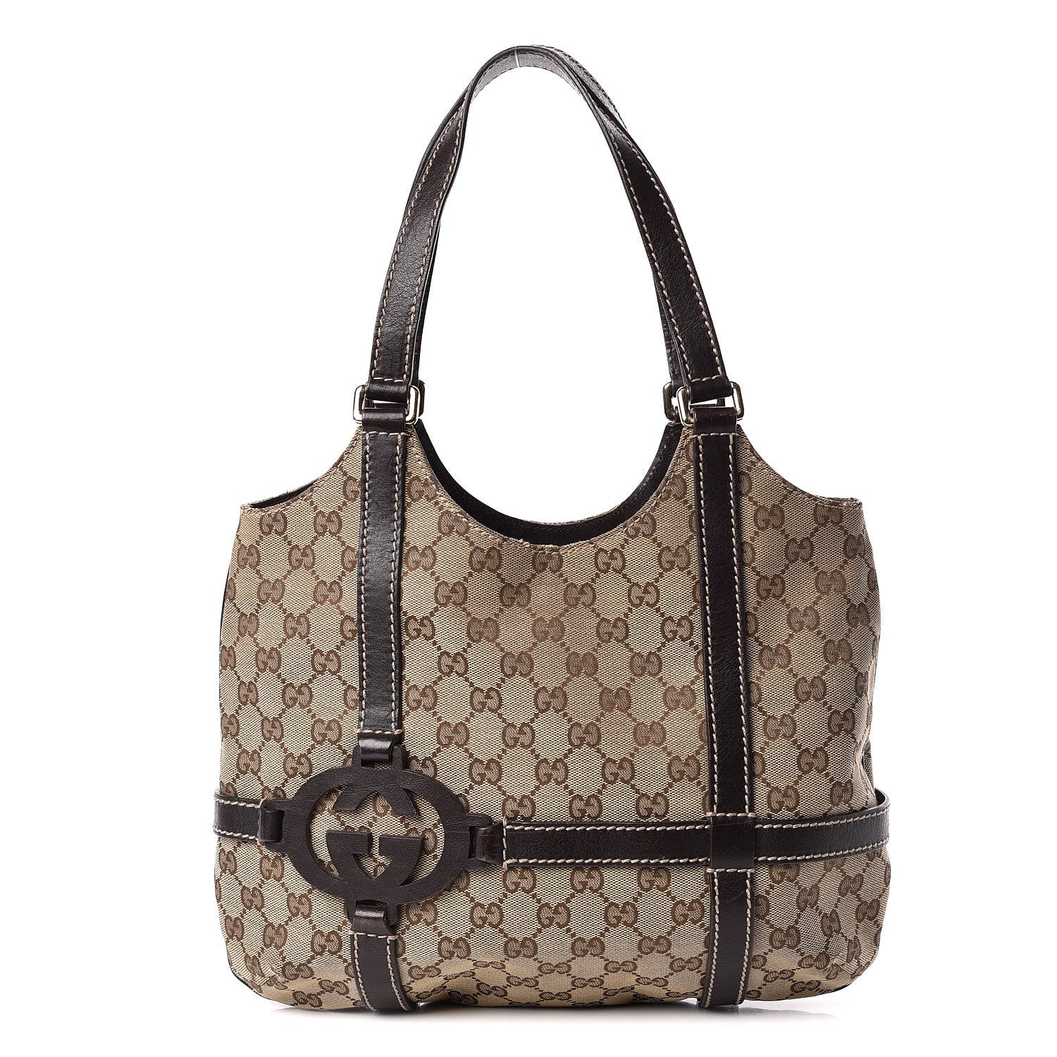 Gucci Monogram GG Royal Hobo Dark Brown 1 of 16