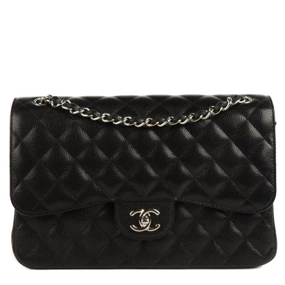 Chanel Caviar Quilted Jumbo Double Flap Black 1 of 9
