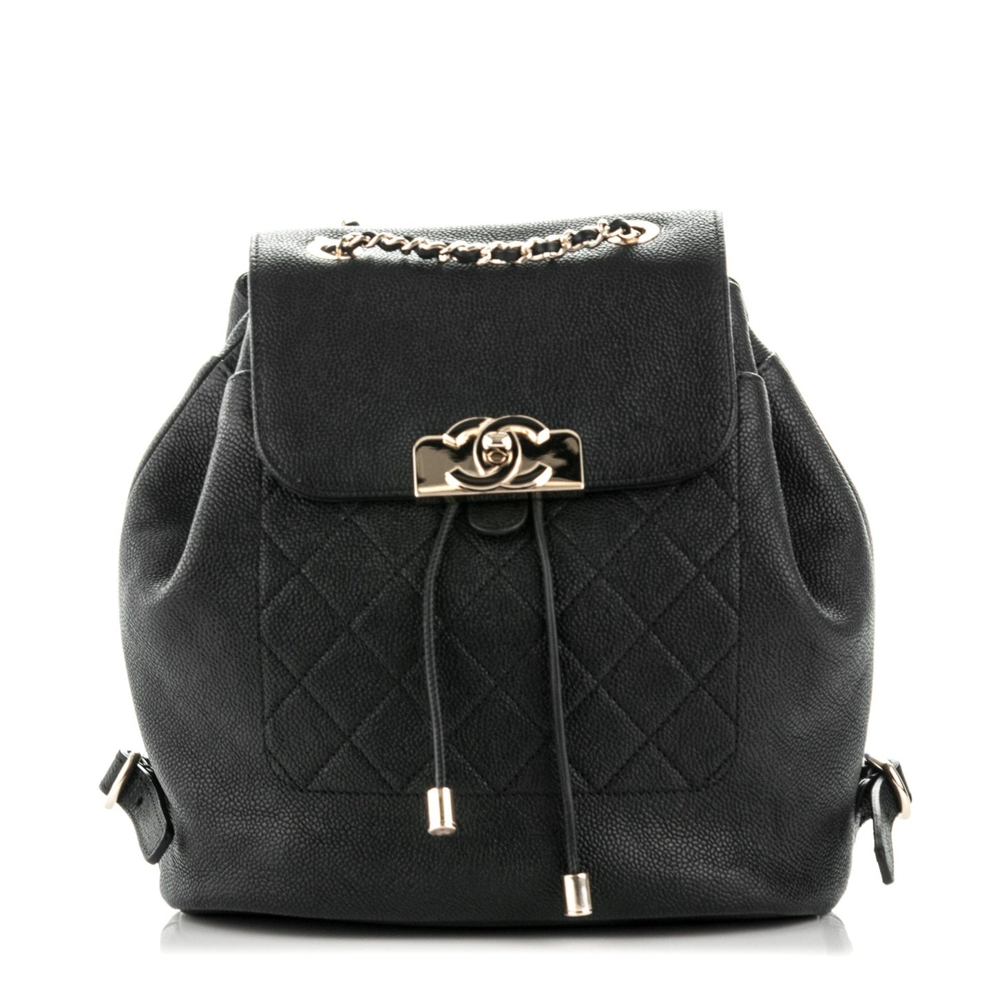Caviar Quilted Backpack Black