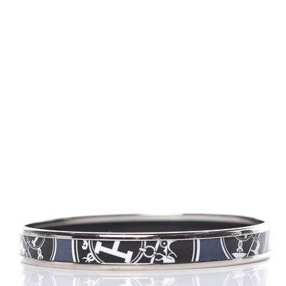 Hermes Enamel Printed Ex Libris Narrow Bracelet 65 3 of 5