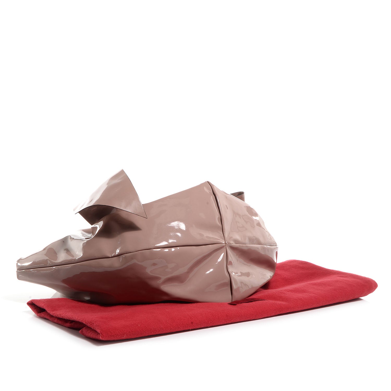 Valentino Garavani Patent Lacca 360 Bow Hobo Blush 4 of 8