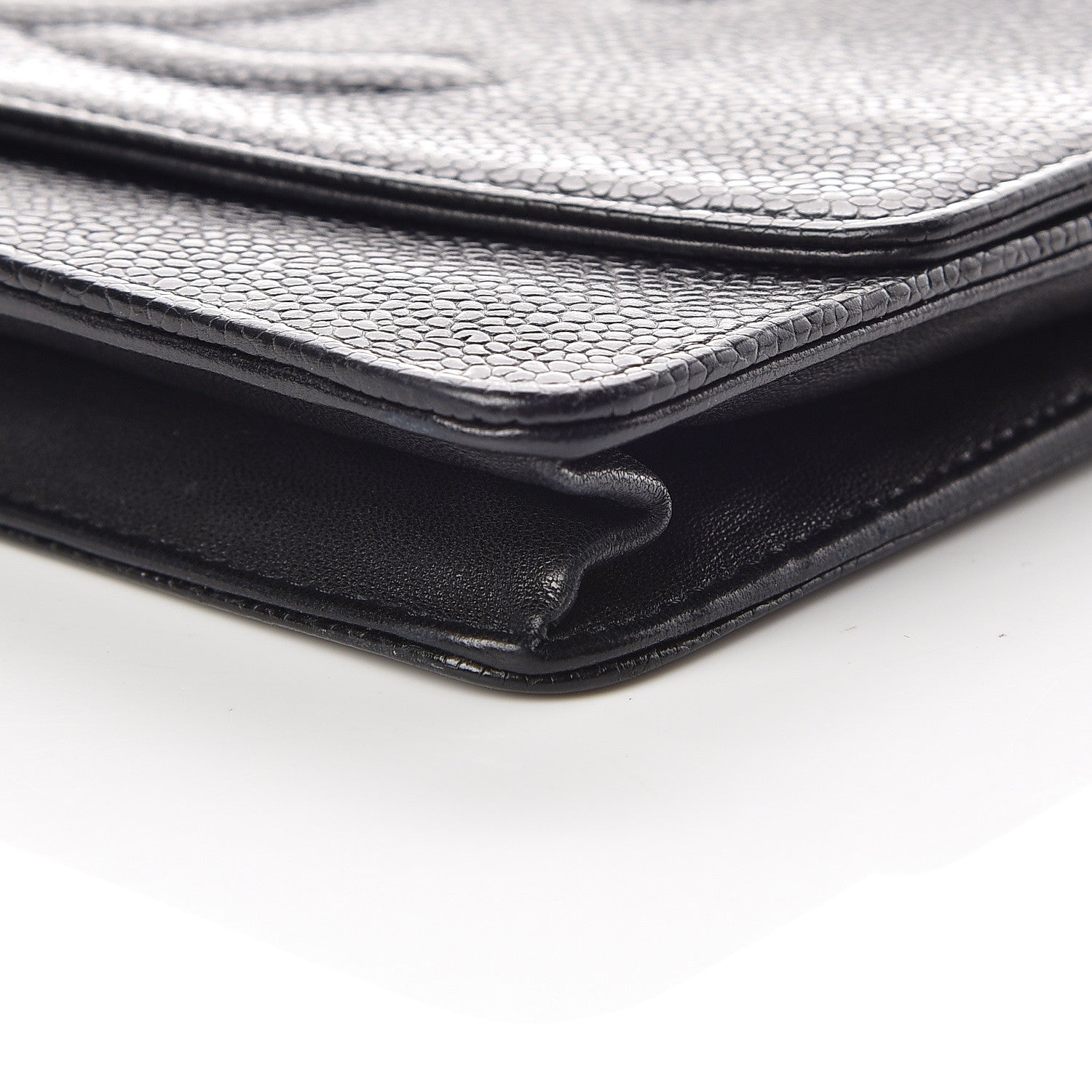 Chanel Caviar Timeless CC Wallet On Chain WOC Black 6 of 11
