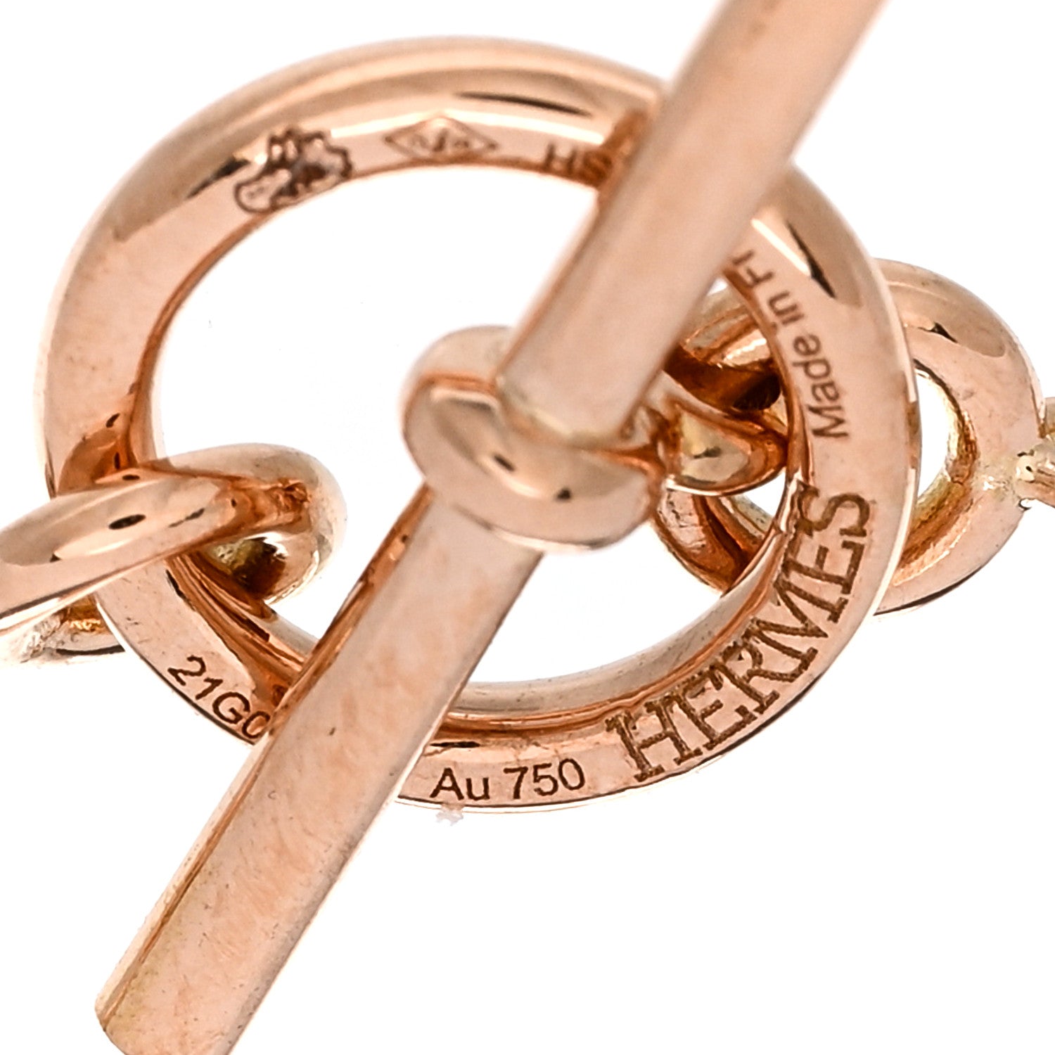Hermes 18K Rose Gold Diamond PM Farandole Bracelet SH 3 of 3