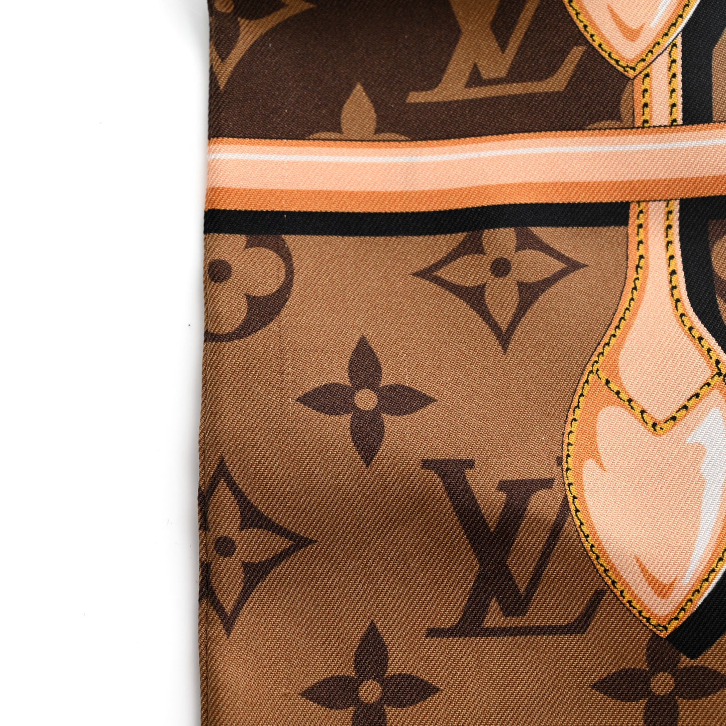 Silk Monogram Confidential Bandeau Brown
