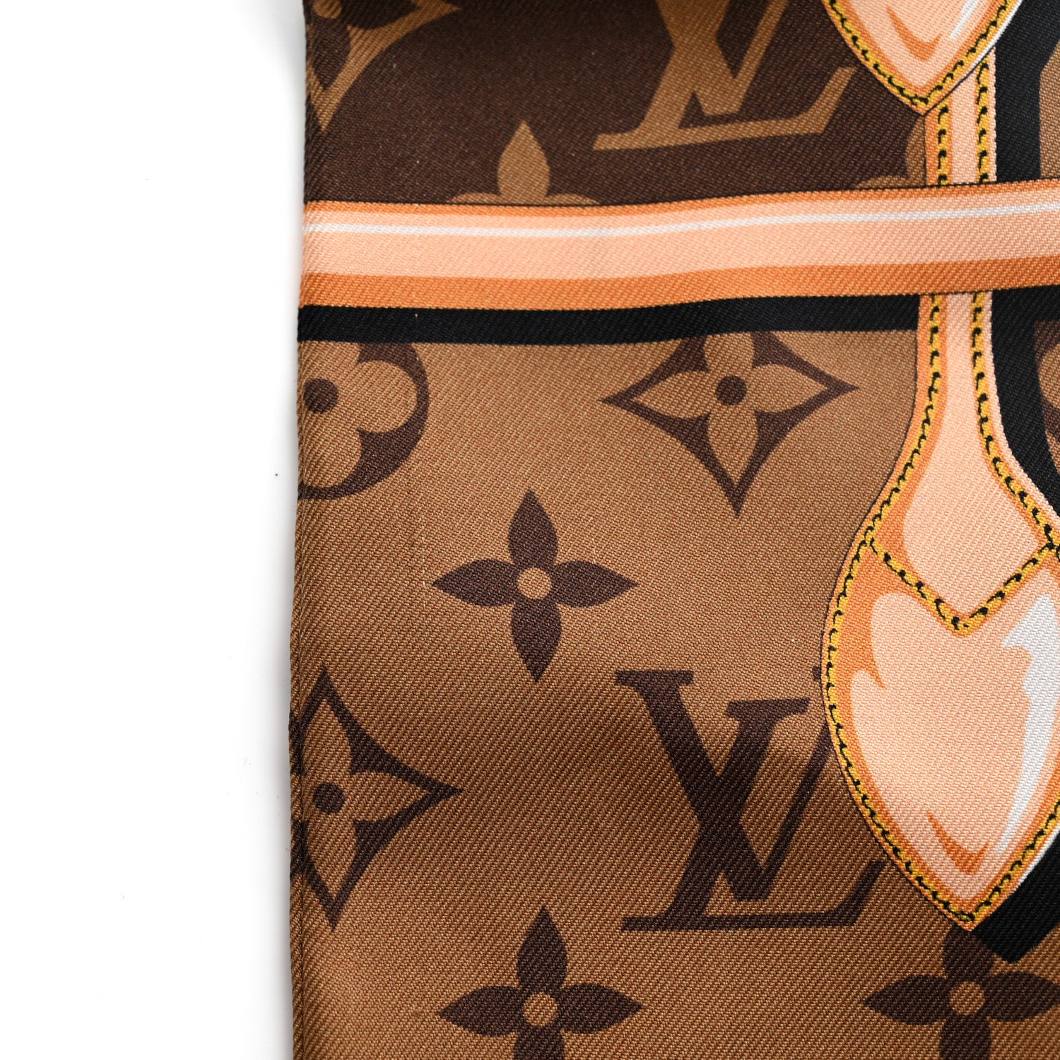 Louis Vuitton Silk Monogram Confidential Bandeau Brown 5 of 6