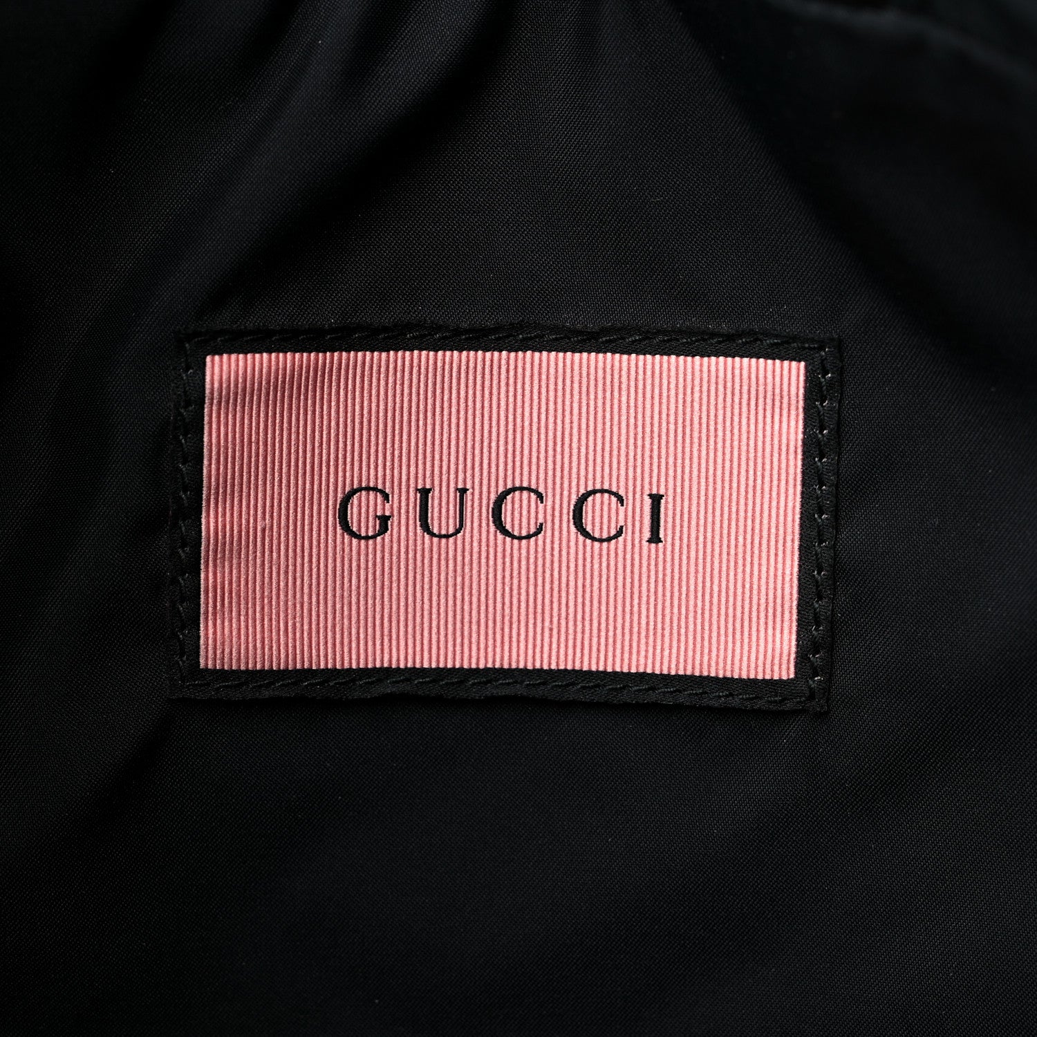 Gucci Calfskin Small GucciGhost Drawstring Backpack Black 6 of 11