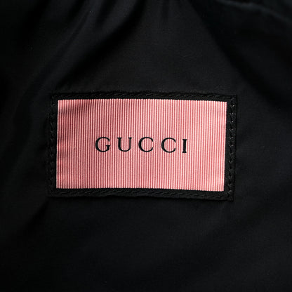 Gucci Calfskin Small GucciGhost Drawstring Backpack Black 6 of 11