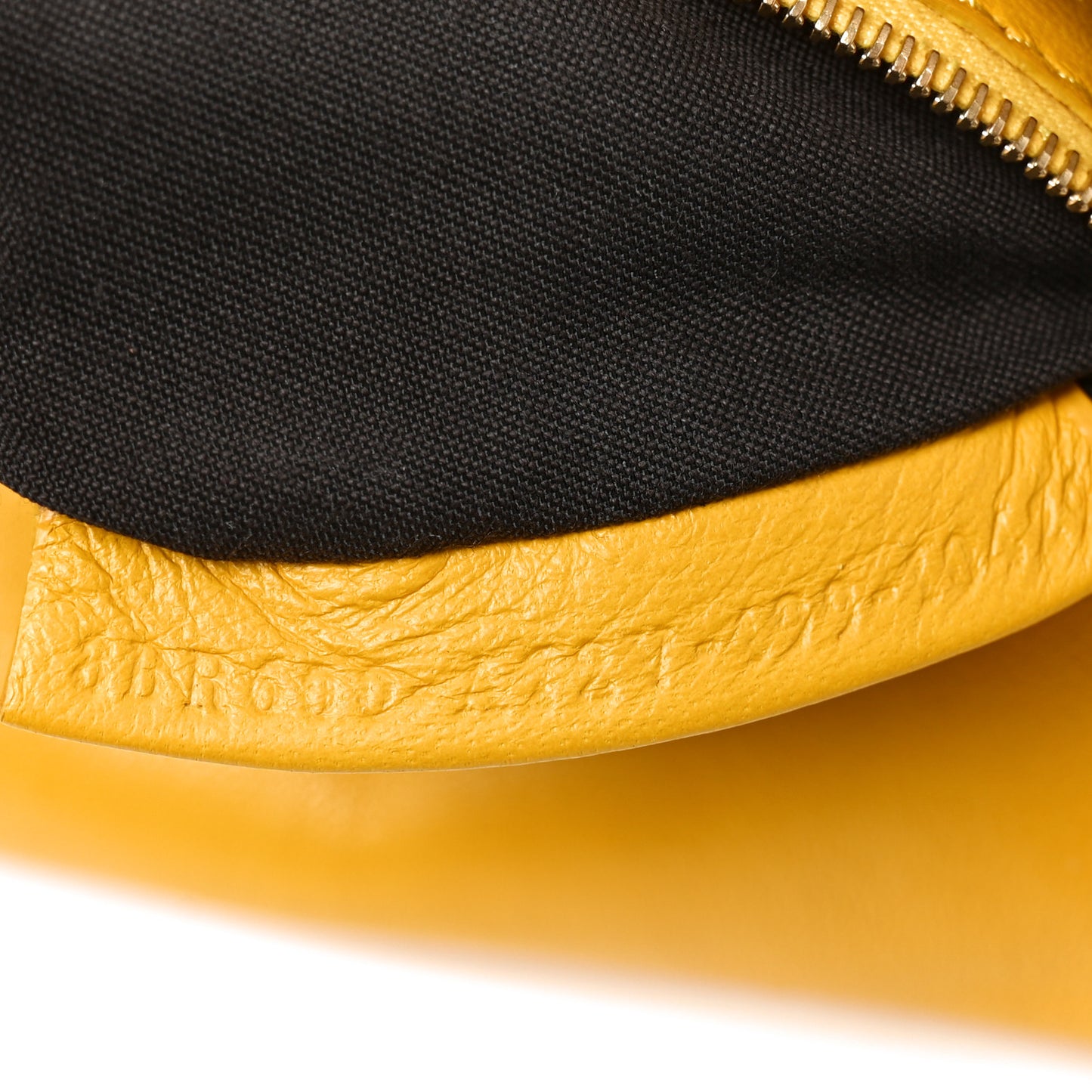 Nappa FF 1974 Embossed Baguette Mimosa