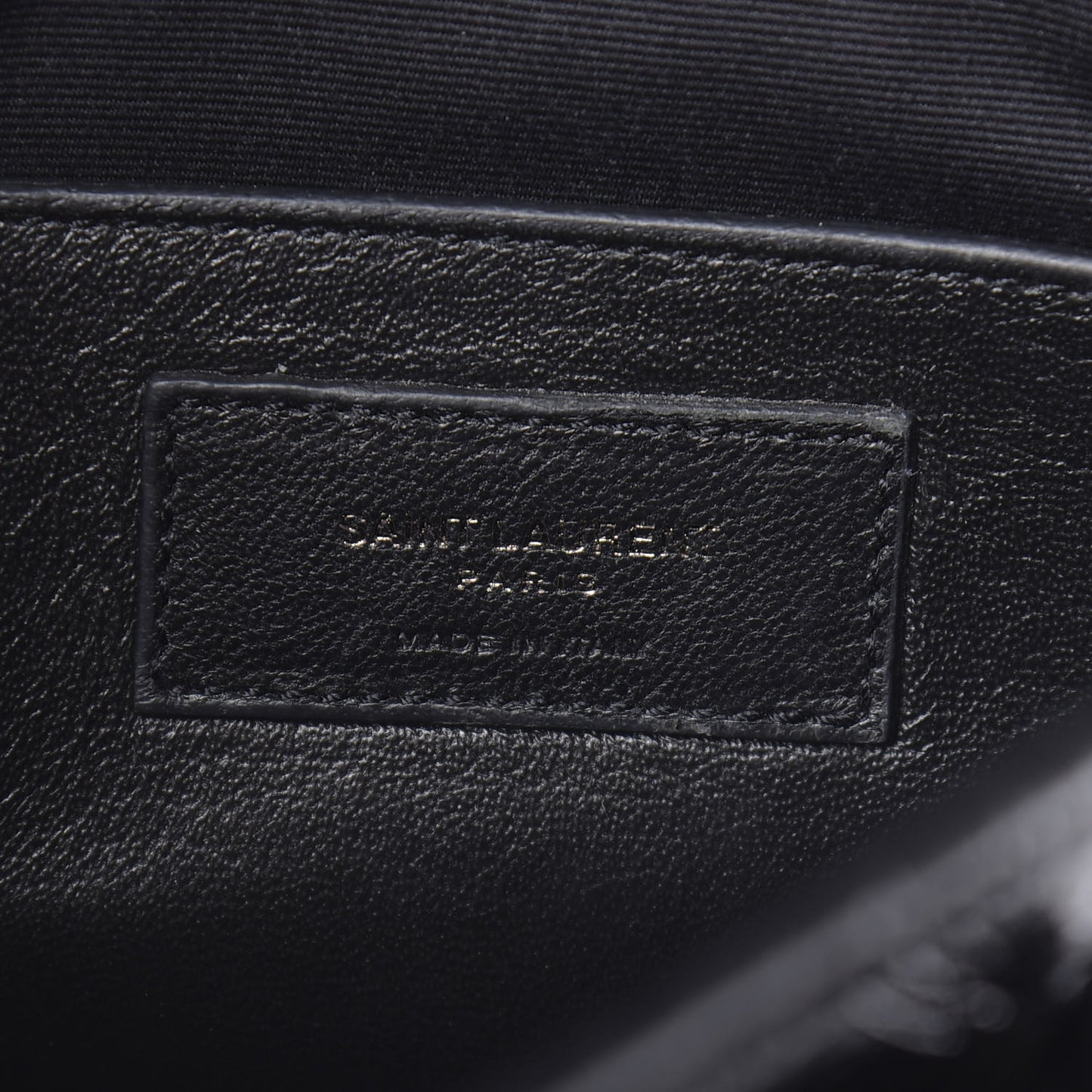 Crinkled Calfskin Matelasse Monogram Baby Niki Chain Satchel Black