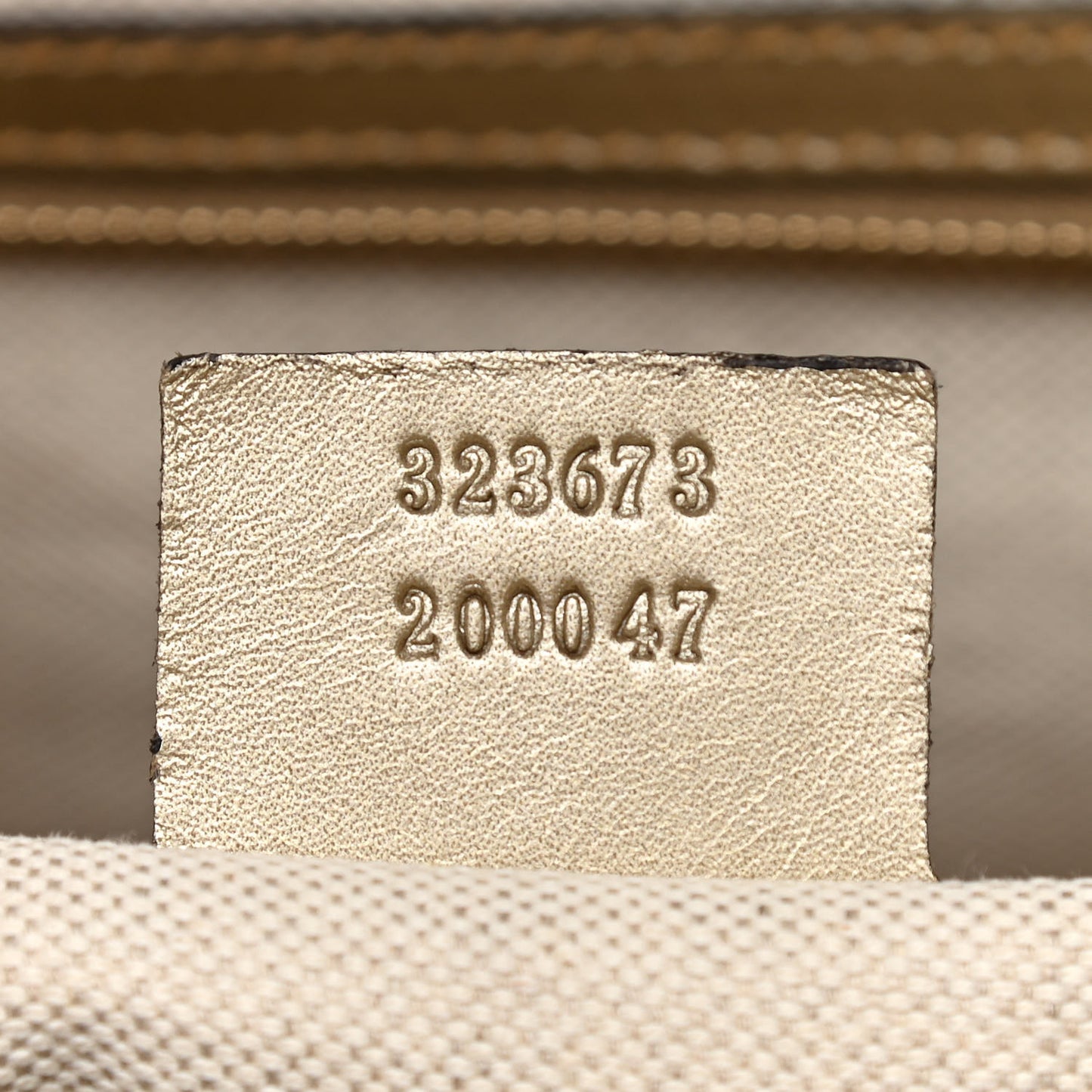 Metallic Guccissima Medium Bree Shoulder Bag Golden Beige