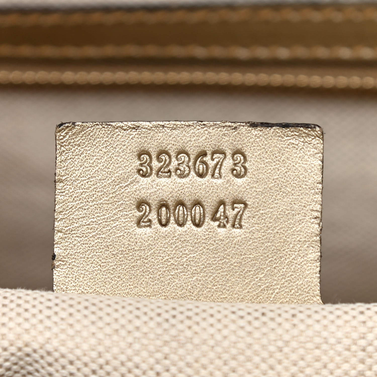 Gucci Metallic Guccissima Medium Bree Shoulder Bag Golden Beige 7 of 11