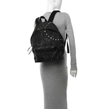 Saint Laurent Canvas City Backpack Black White 2 of 10
