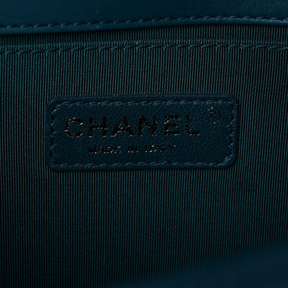 Chanel Calfskin Ombre Faded Quilted Medium Boy Flap Green 6 of 9