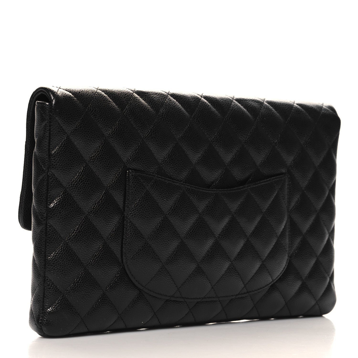 Chanel Caviar Quilted Flap Clutch Black 3 of 11