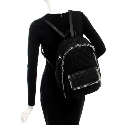 Stella McCartney Shaggy Deer Quilted Falabella Backpack Black 2 of 8