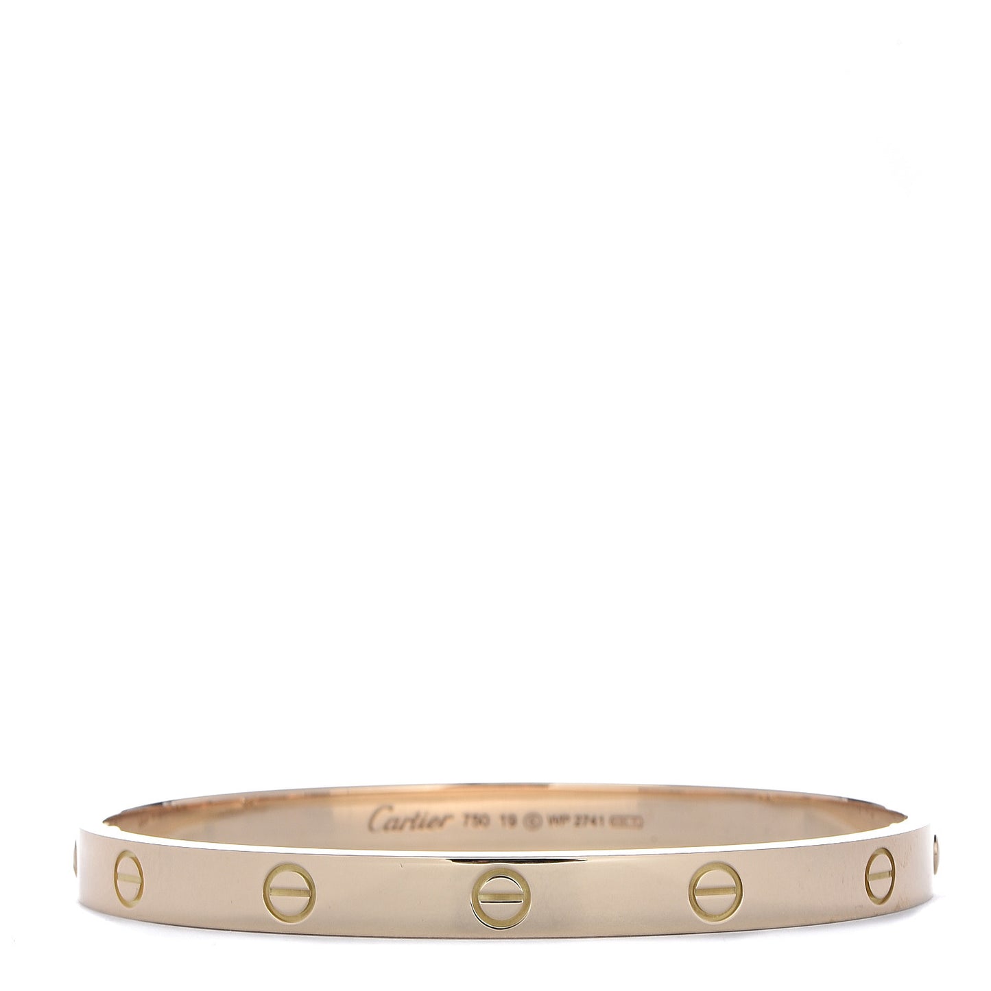 18K Yellow Gold LOVE Bracelet 19