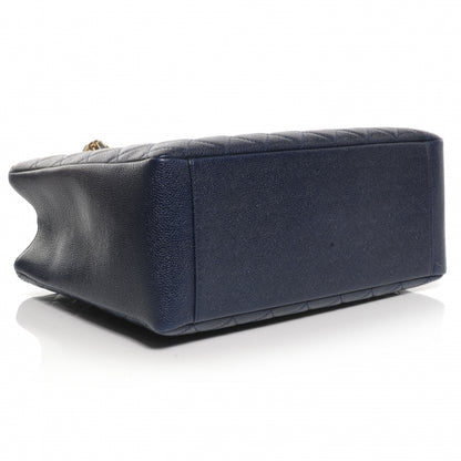 Chanel Caviar Grand Shopping Tote GST Navy 4 of 7