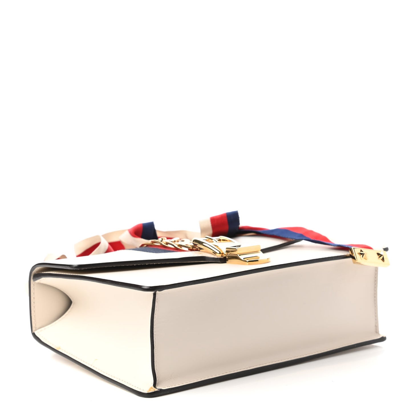 Calfskin Small Sylvie Shoulder Bag Off White