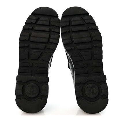 Chanel Calfskin Stitched CC Loafers 39 Black 6 of 10