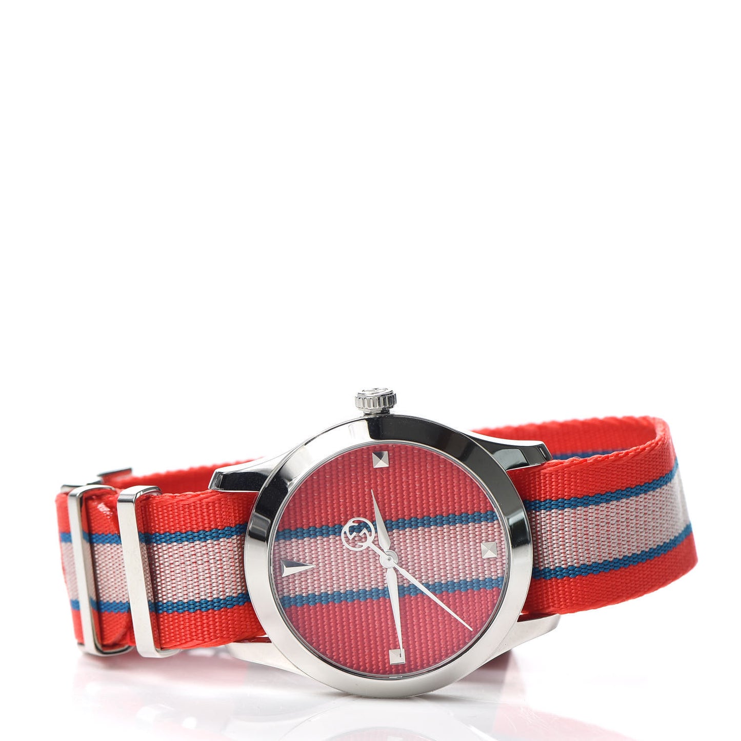 Stainless Steel Nylon 38mm G-Timeless Web Quartz Watch Red
