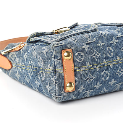Louis Vuitton Monogram Denim Baggy PM Blue 8 of 9