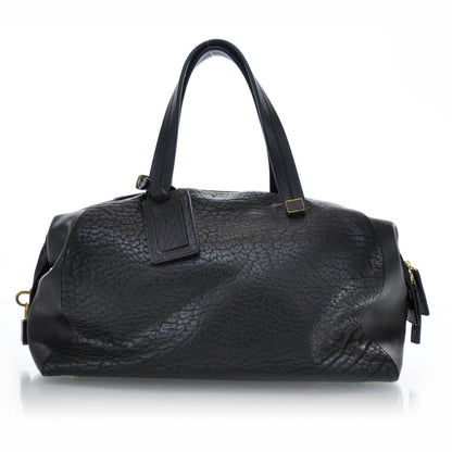 Celine Bullhide Leather Boston Black 1 of 8