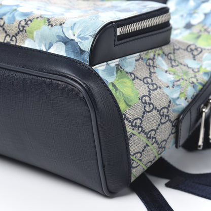 Gucci GG Supreme Monogram Blooms Small Day Backpack Blue 9 of 10