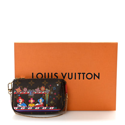 Louis Vuitton Monogram 2020 Christmas Animation Bumper Cars Mini Pochette Accessories Coquelicot 7 of 7