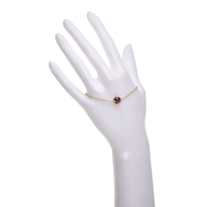David Yurman 18K Yellow Gold Diamond Garnet Chatelaine Bracelet 7 of 11