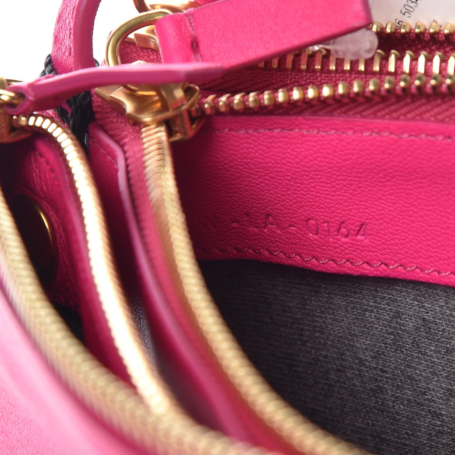 Celine Lambskin Small Trio Crossbody Bag Fluo Fuchsia 7 of 7