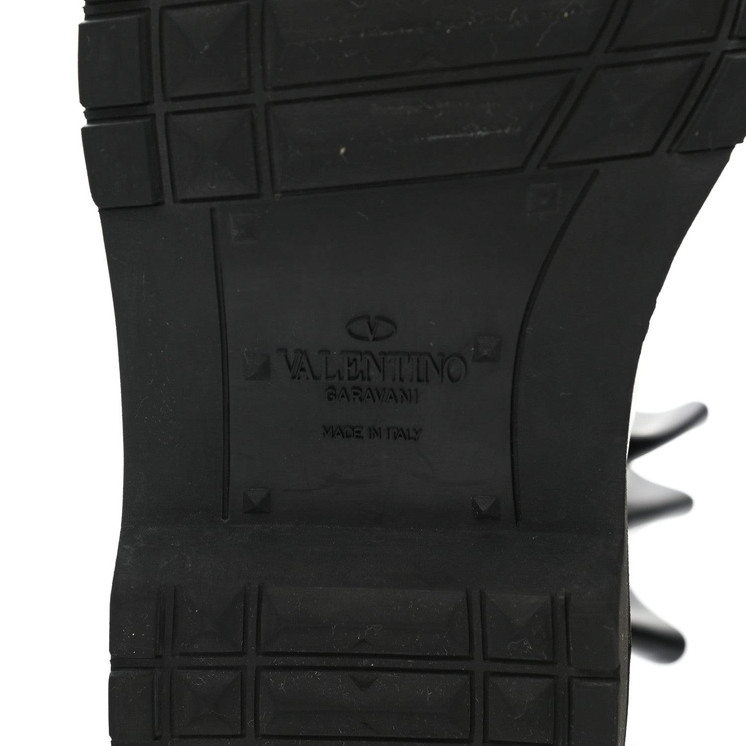 Valentino Garavani Calfskin Ruffle Heart Love Combat Boots 38 Black 9 of 11
