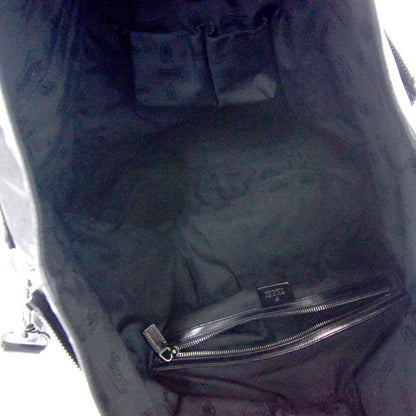 Gucci Mens Leather Large Crest Trademark Tote Black 7 of 8