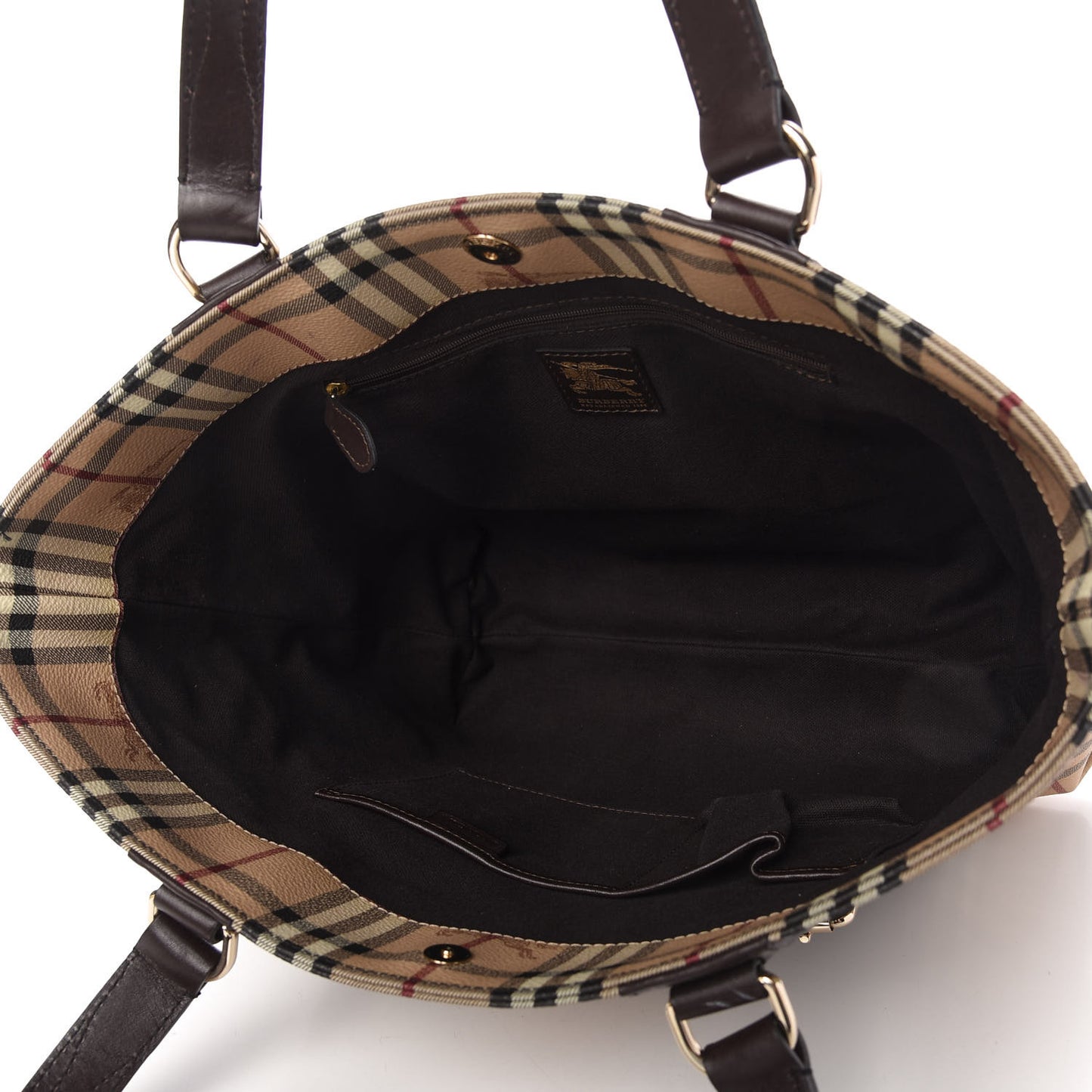 Haymarket Check Tote Chocolate