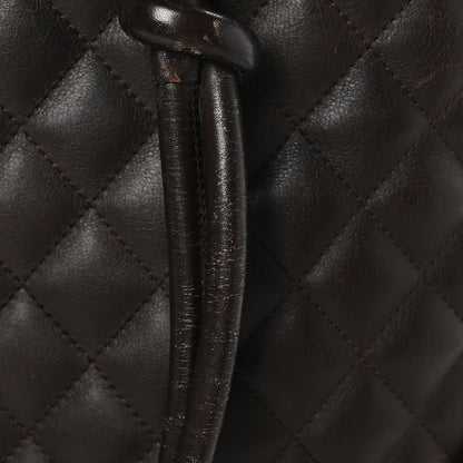 Chanel Calfskin Quilted Large Cambon Tote Brown Beige 14 of 14