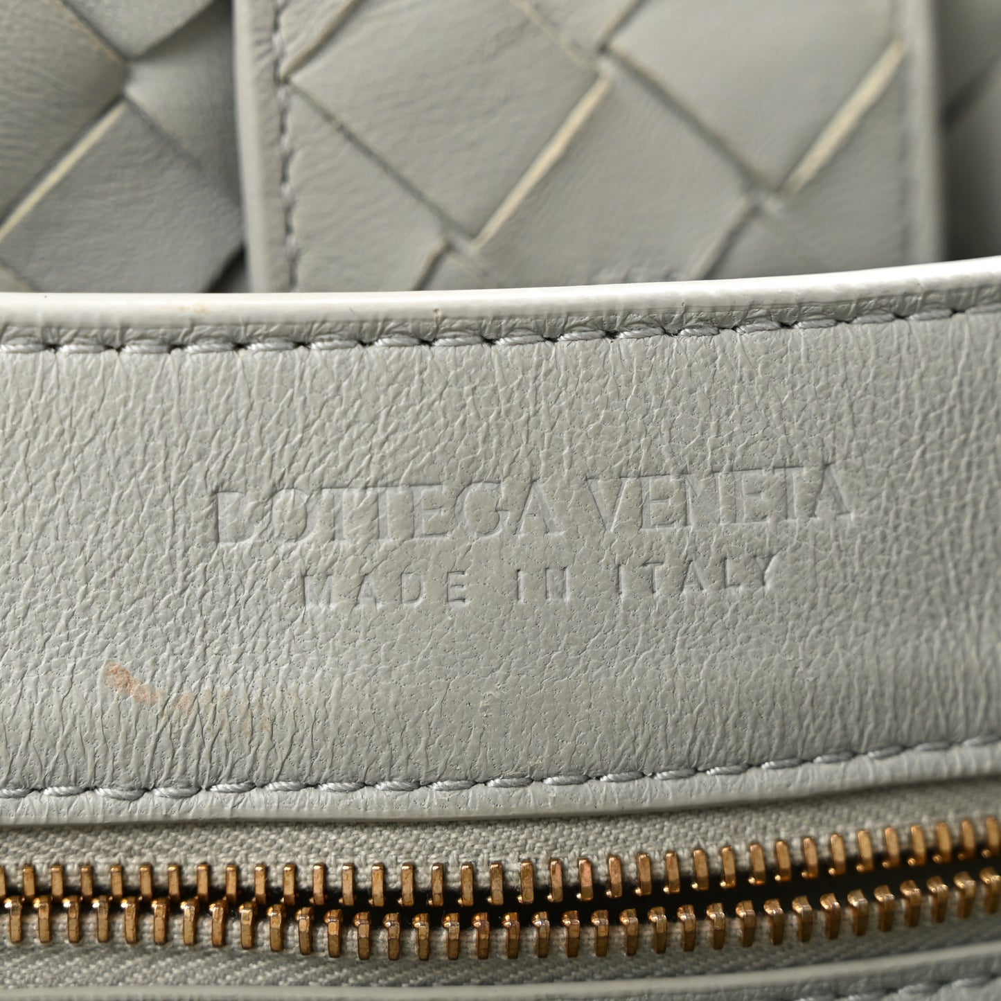 Nappa Intrecciato Medium Andiamo Shoulder Bag Sterling