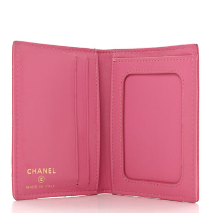Chanel Caviar Quilted Card Holder Wallet Pink 5 of 12
