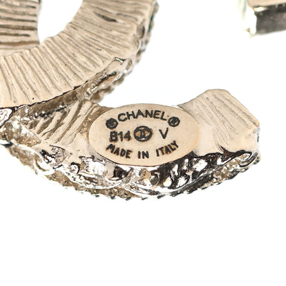 Chanel Enamel CC Baroque Earrings Black Gold 3 of 4