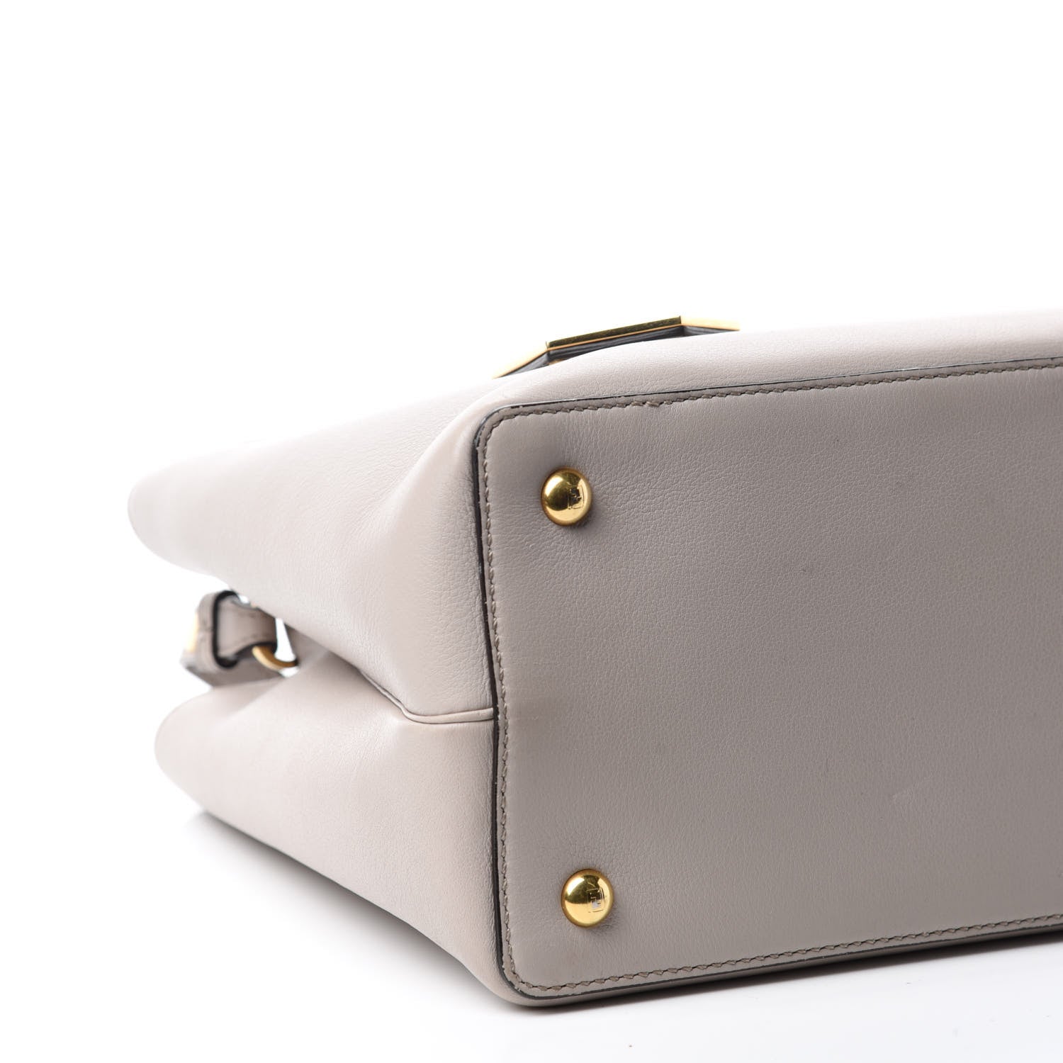 Fendi Vitello Dolce Century Petite 2Jours Tote Grigio Polvere Ciclamino 6 of 12