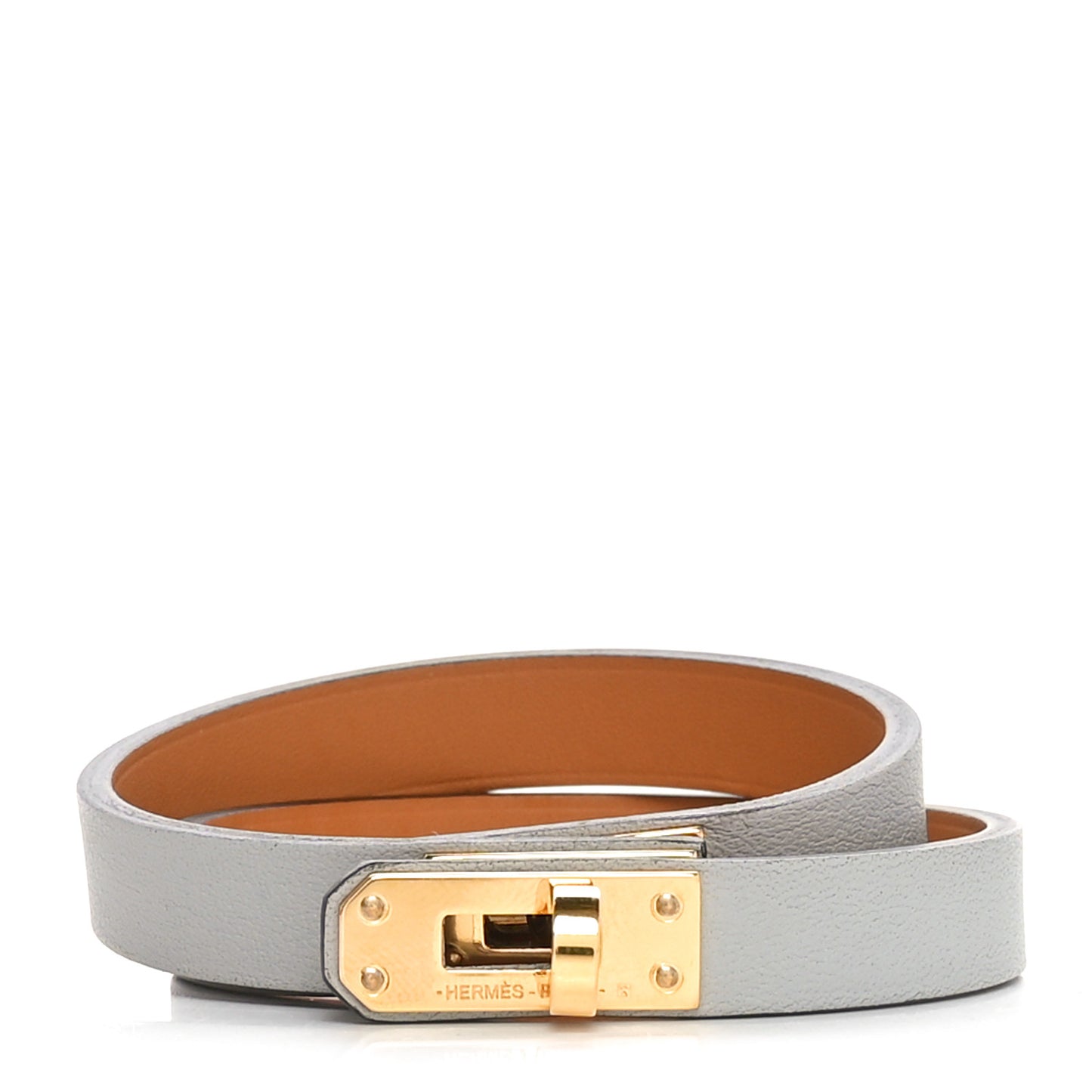 Swift Mini Kelly Double Tour Bracelet T2 Gris Asphalt