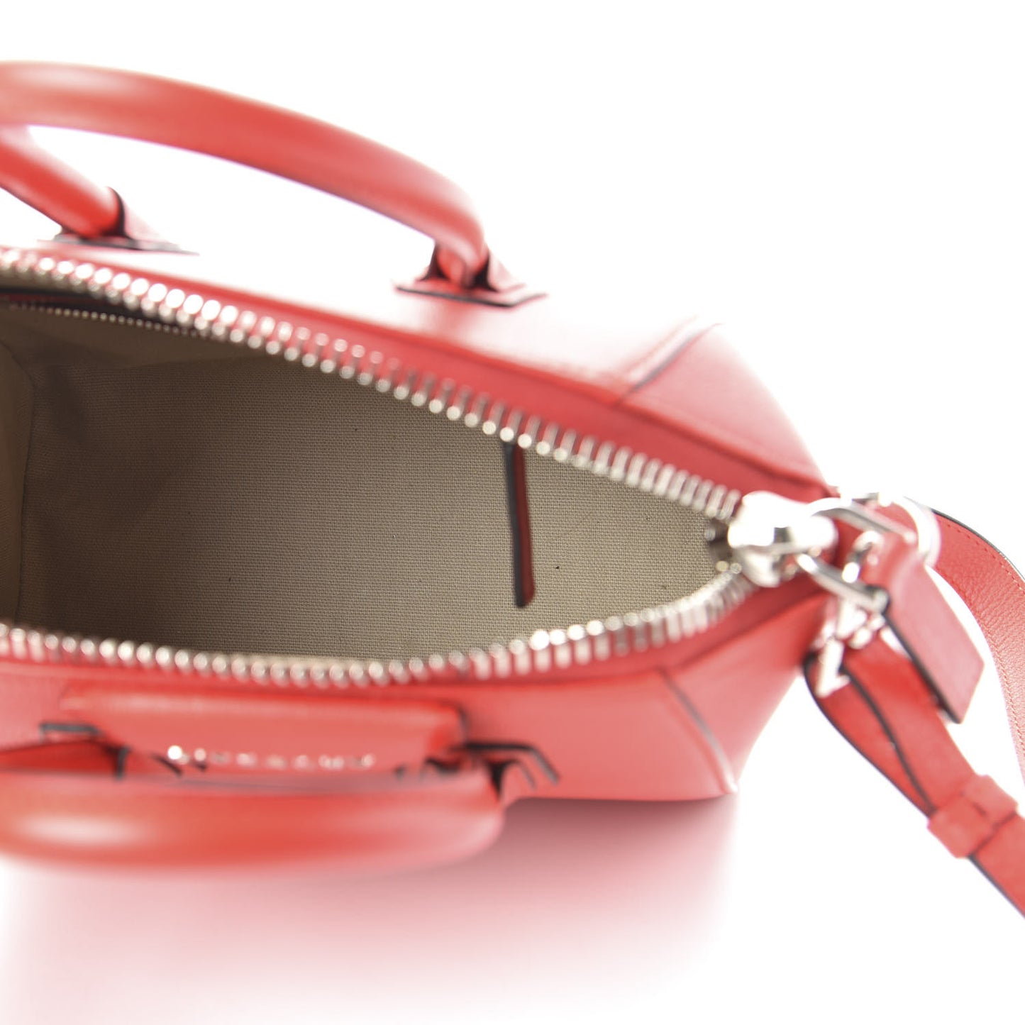 Sugar Goatskin Mini Antigona Medium Red